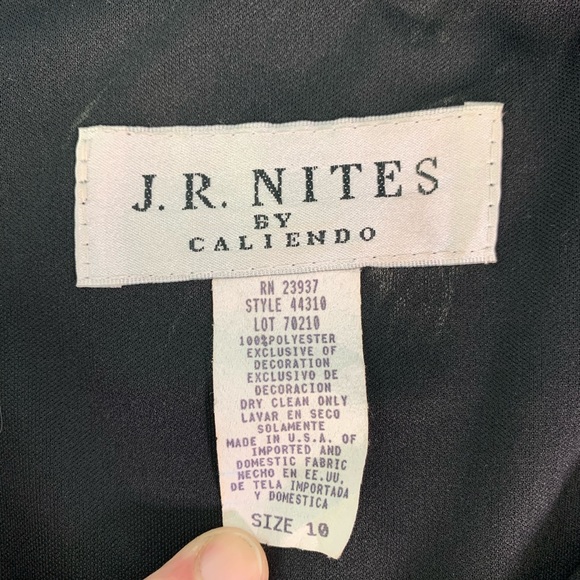 NWT Jr Nites By Caliendo Black Jumpsuit Sz10 - Picture 6 of 8